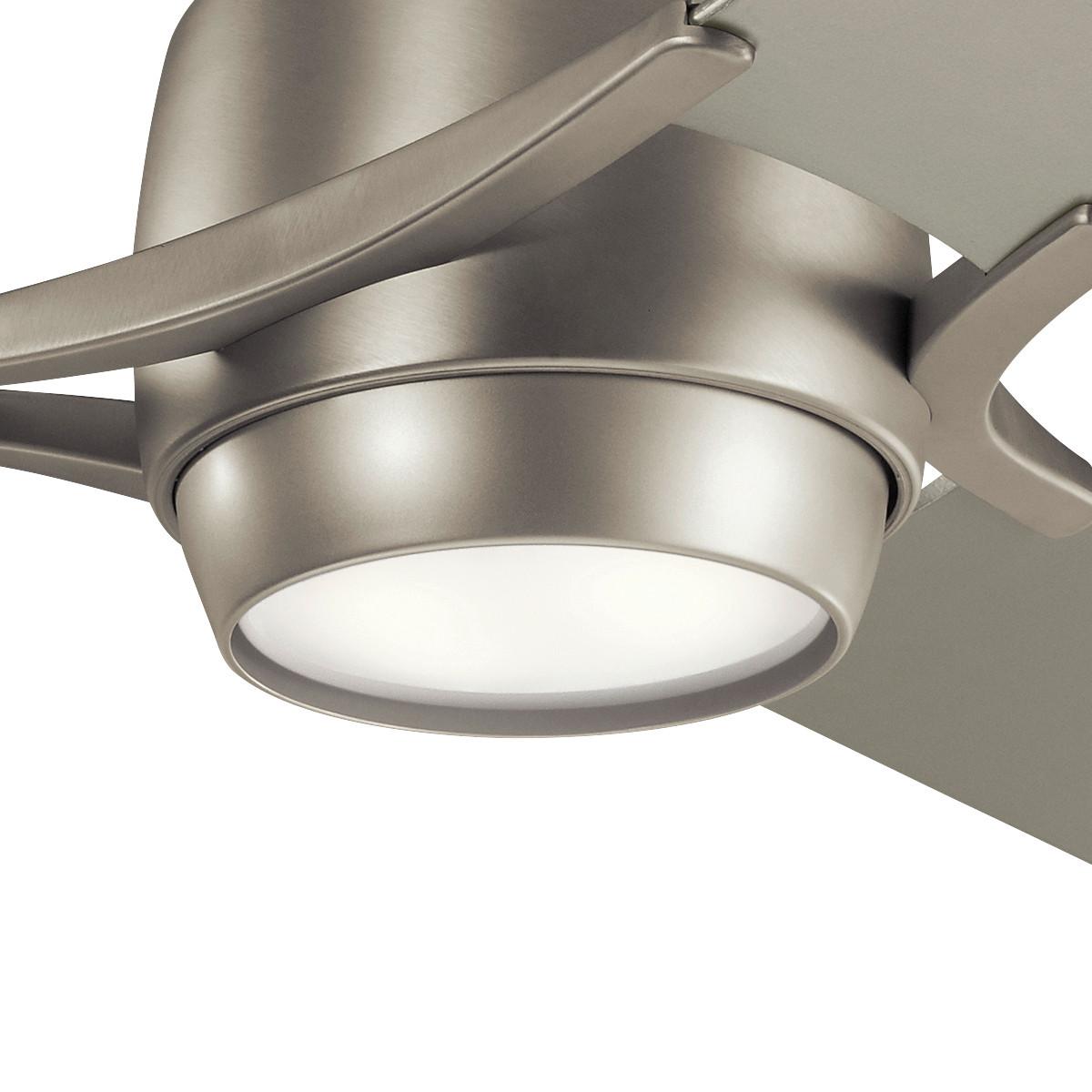 Stropni Ventilator Zeus Srebrna Boja - srebrne boje/boje nikla, Design, drvo/metal (152/46cm)