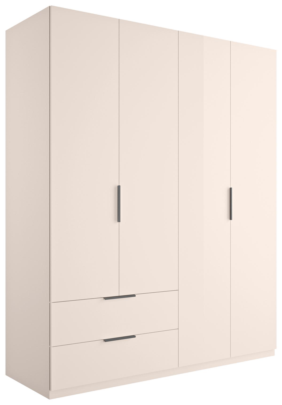 Kleiderschrank Armadio Kaschmirfarben - Kaschmir/Anthrazit, KONVENTIONELL, Holzwerkstoff (163/200/59cm) - Mömax