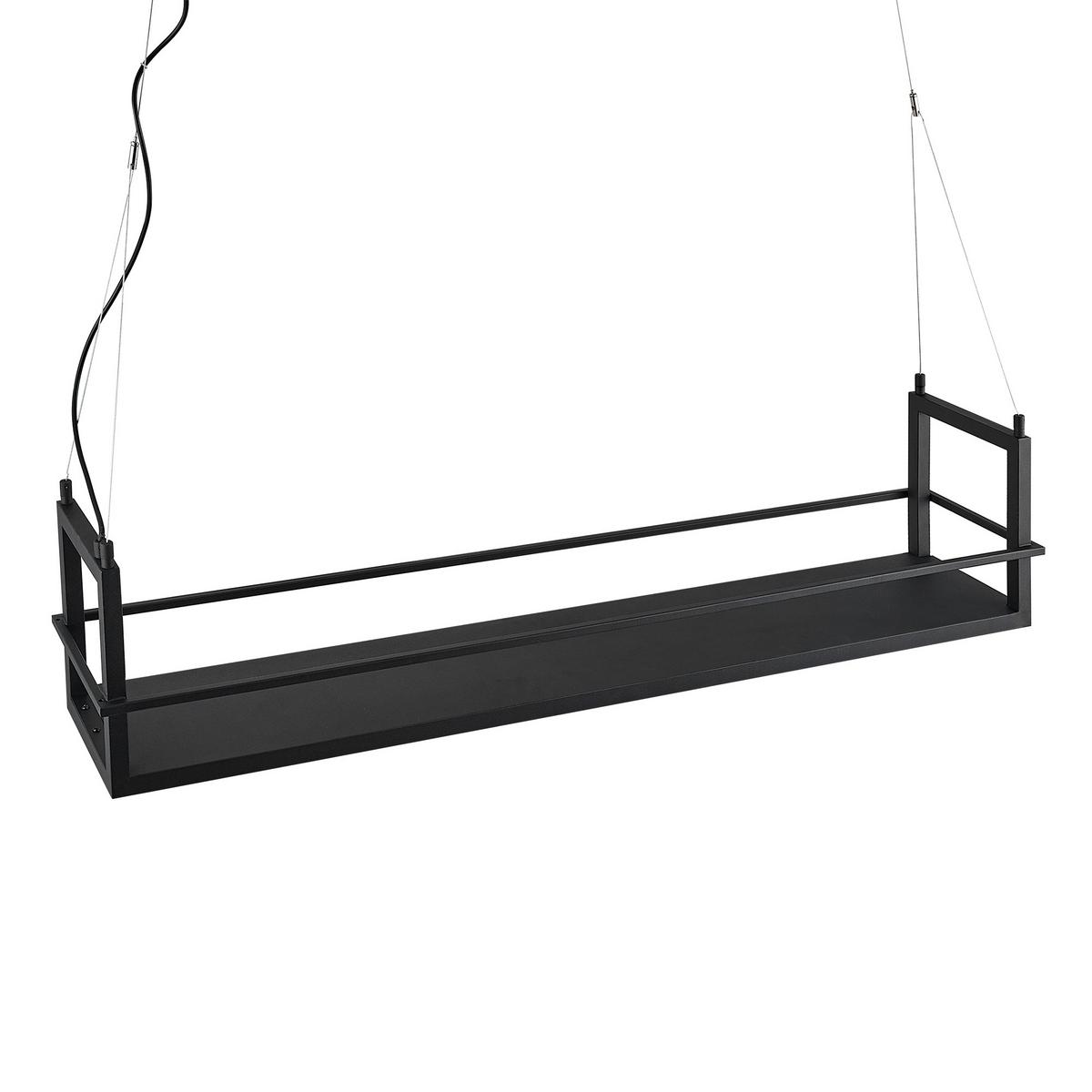 LAMPA WISZĄCA LED BURY *SBN* - czarny, Design, metal (118/22/150cm) - Novel