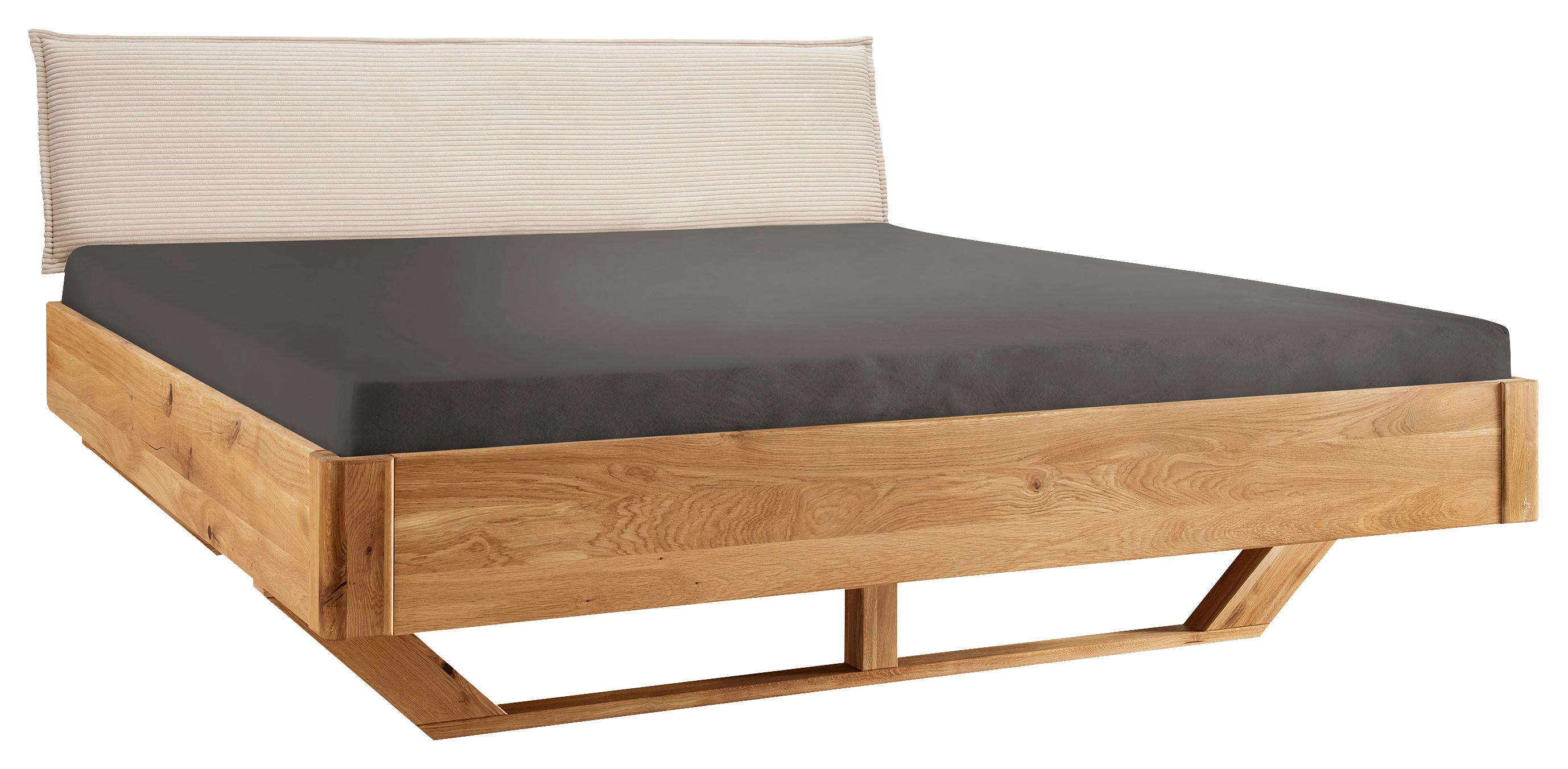 ŁÓŻKO Z BELEK AKTIONSBETT 11 - beżowy/dąb dziki, Natur, drewno/tkanina (200/200cm) - Linea Natura