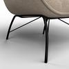 FÅTÖLJ ROBIN - beige/svart, Modern, metall/textil (72/78/81cm) - Bessagi Home