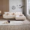 Canapea modulară WAVE - bej, Modern, lemn/metal (266/189cm) - Modern Living