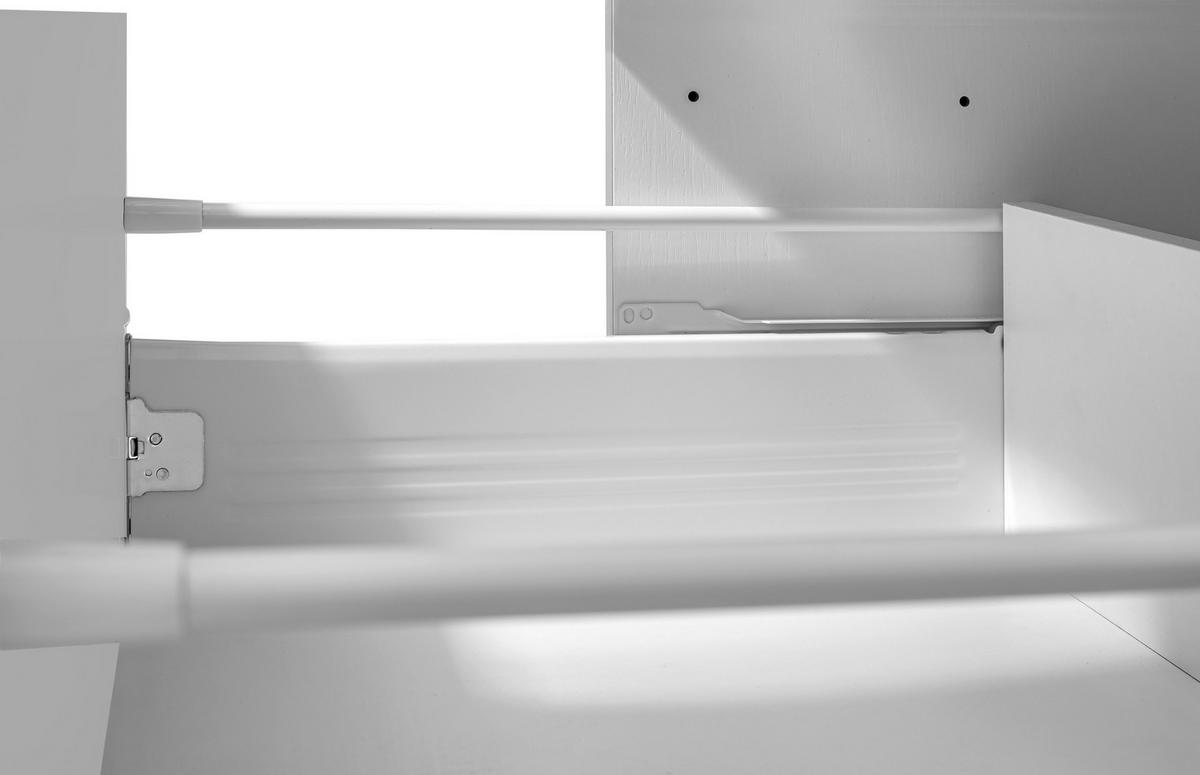 Küchenblock Glasgow m. Geräten Graphit/Eiche - Eichefarben/Graphitfarben, LIFESTYLE, Holzwerkstoff/Metall (300cm) - Held