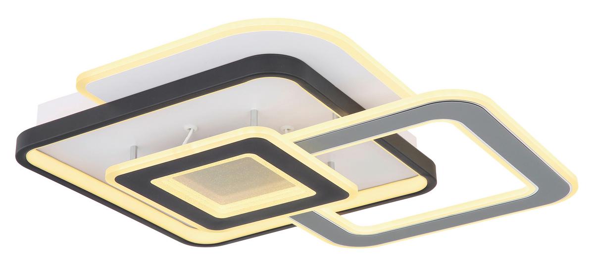 Stropna Svjetiljka Brienna - bijela/siva, Design, metal/plastika (50/48/8cm) - Globo