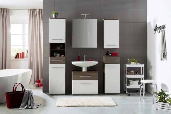 Hochschrank Weiß/Braun online kaufen mömax