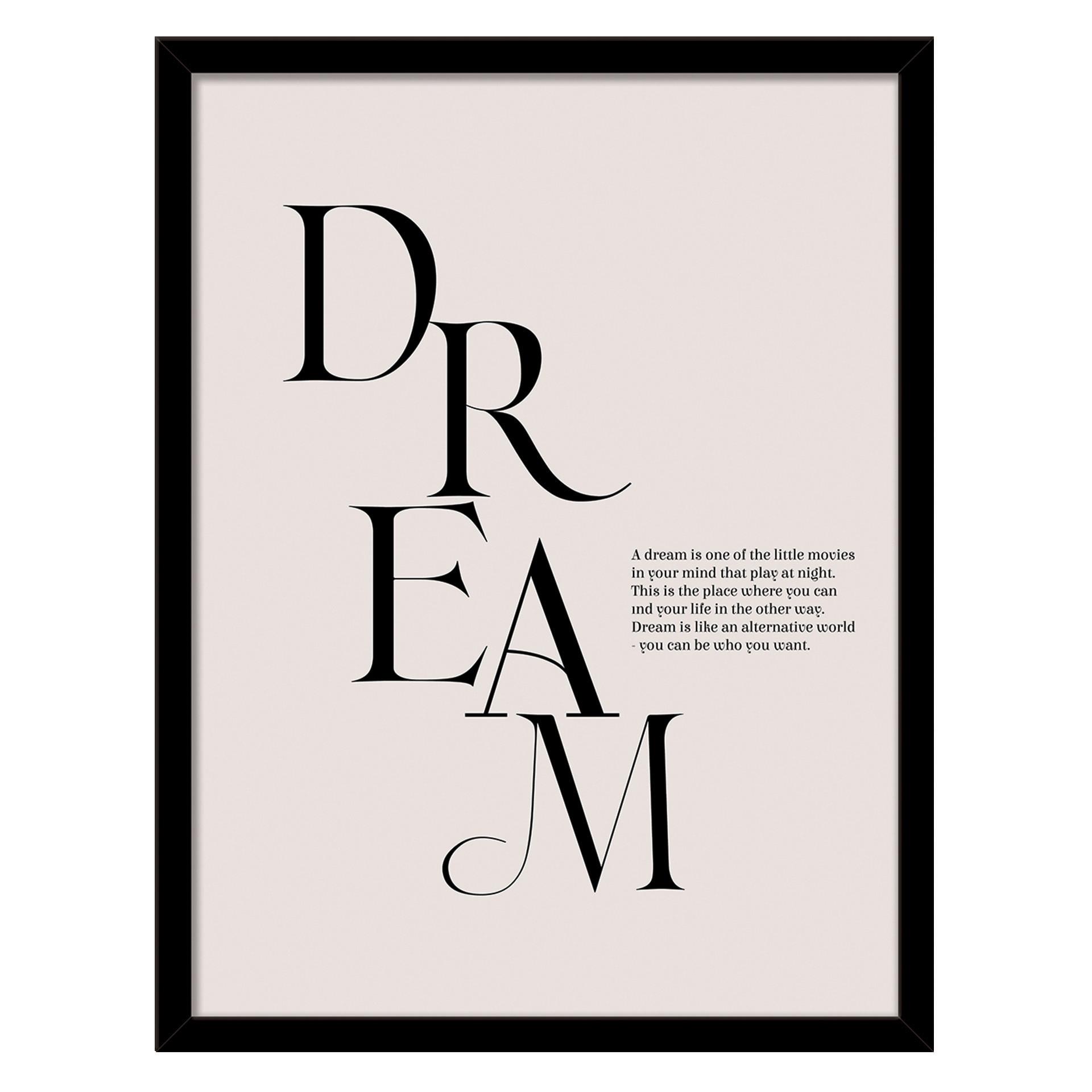 Slika S Okvirom Vous I 30x40cm - bež/crna, papir/drvni materijal (30/40cm) - Mömax