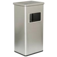 Pepelnik Clean I - srebrne barve, Moderno, kovina (29/61/23cm) - MID.YOU