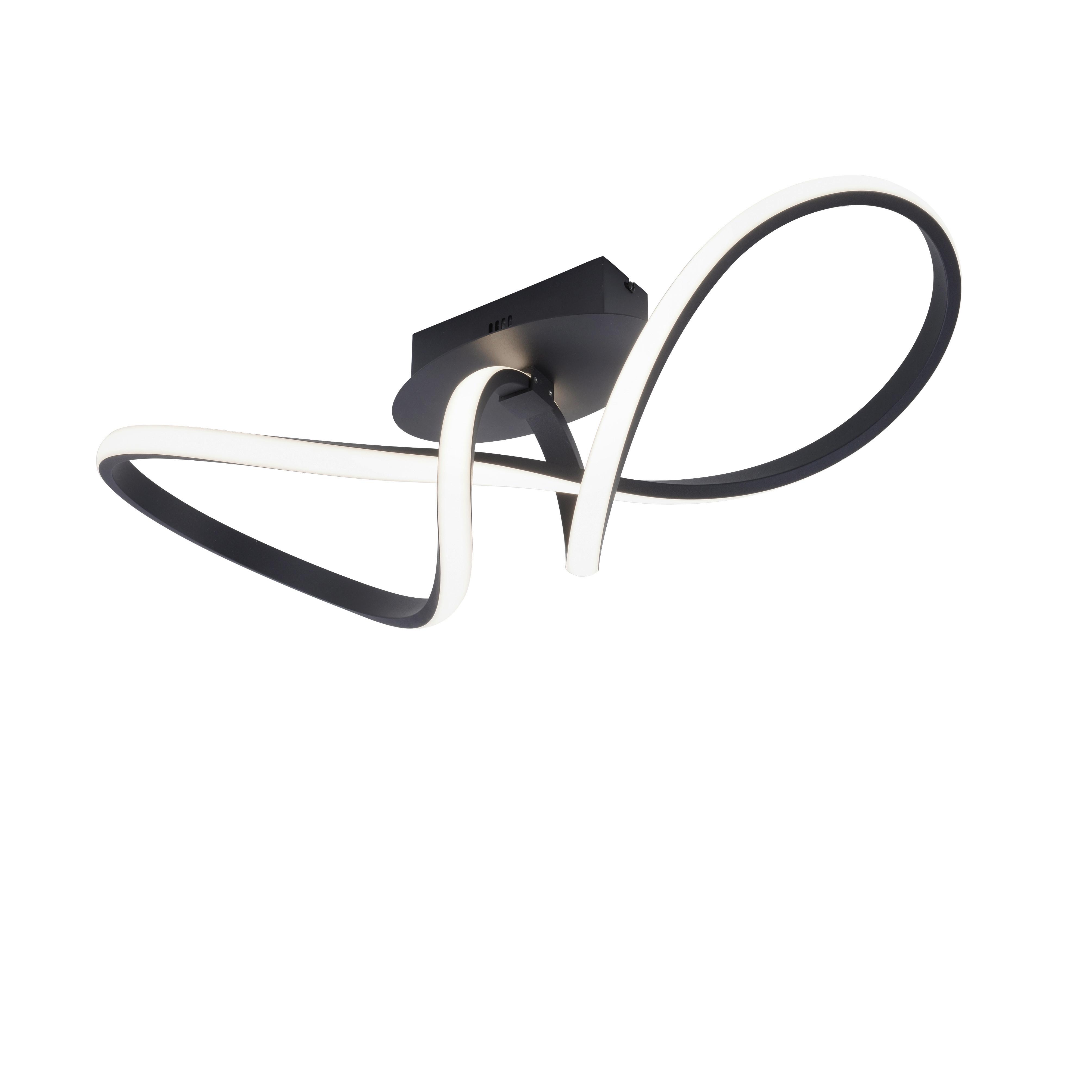 Deckenleuchte 15403-18 max. 15,50 Watt - Schwarz, Design, Metall (61/24,5/27,0cm)