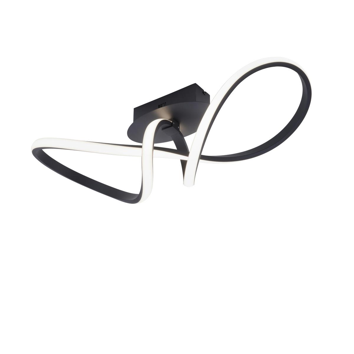 Deckenleuchte 15403-18 max. 15,50 Watt - Schwarz, Design, Metall (61/24,5/27,0cm)