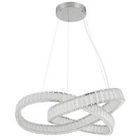 Led-hängeleuchte 67162-110cct - Klar/Chromfarben, Trend, Kunststoff/Metall (78/120cm) - Globo