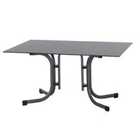 GARTENKLAPPTISCH K98065 - Anthrazit, KONVENTIONELL, Holzwerkstoff/Kunststoff (140/90/71cm) - Siena Garden