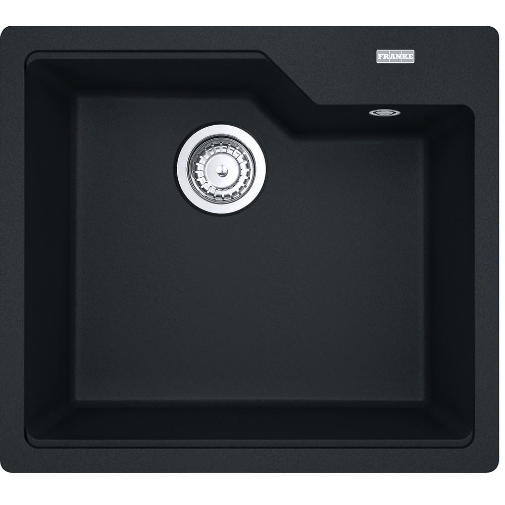 Spüle Urban, Typ:12117 Schwarz matt - Schwarz, MODERN (56/50cm) - Franke