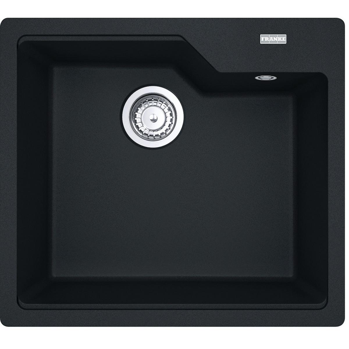 Spüle Urban, Typ:12117 Schwarz matt - Schwarz, MODERN (56/50cm) - Franke