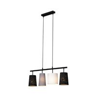 LAMPA WISZĄCA 4027-045 SHADES - czarny/biały, Trend, metal/tkanina (74/120cm) - Briloner