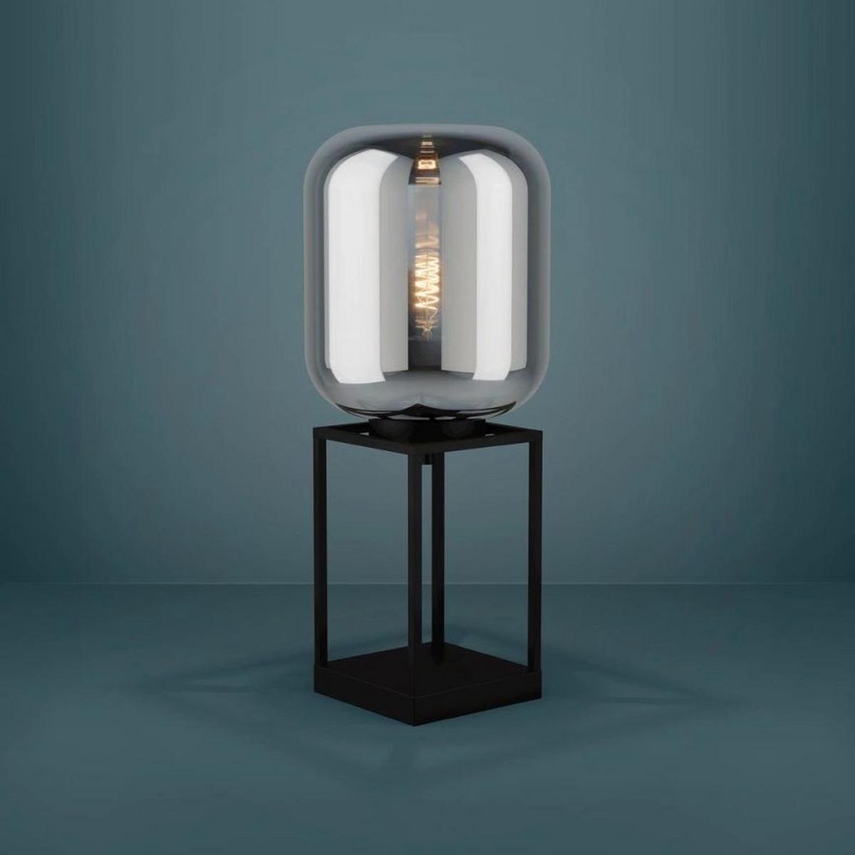 Tischleuchte 39988 Bulciago - Schwarz, Basics, Glas/Metall (25/59/25cm) - Eglo