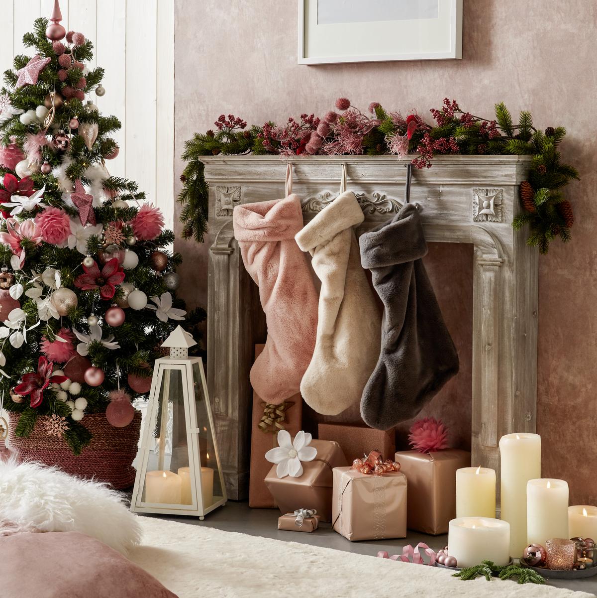 Weihnachtssack Liz in Anthrazit - Anthrazit, Fell (20/40cm) - Modern Living