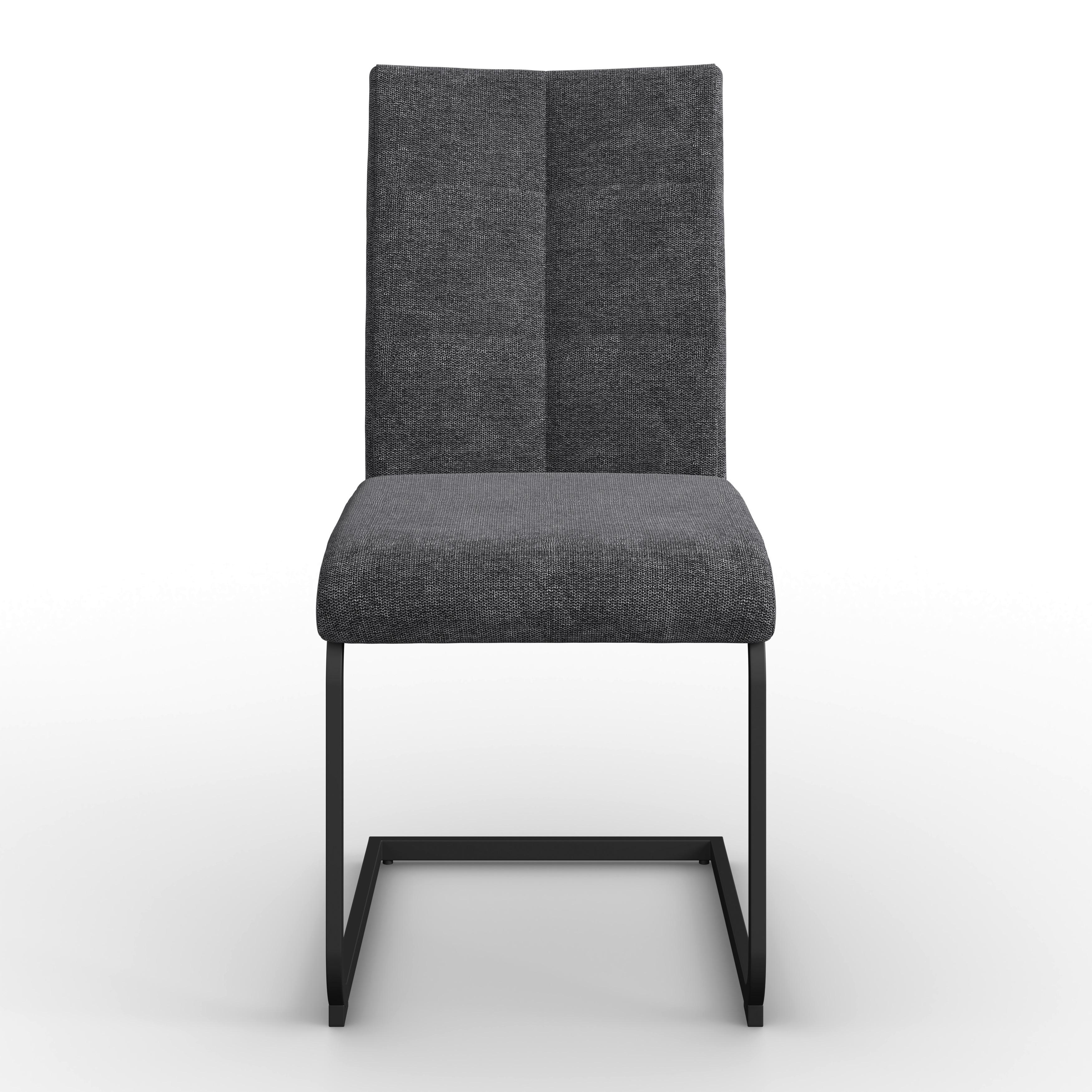 SVIKTSTOL COLIEN - mörkgrå/svart, Modern, metall/trä (46/94/62cm) - Bessagi Home