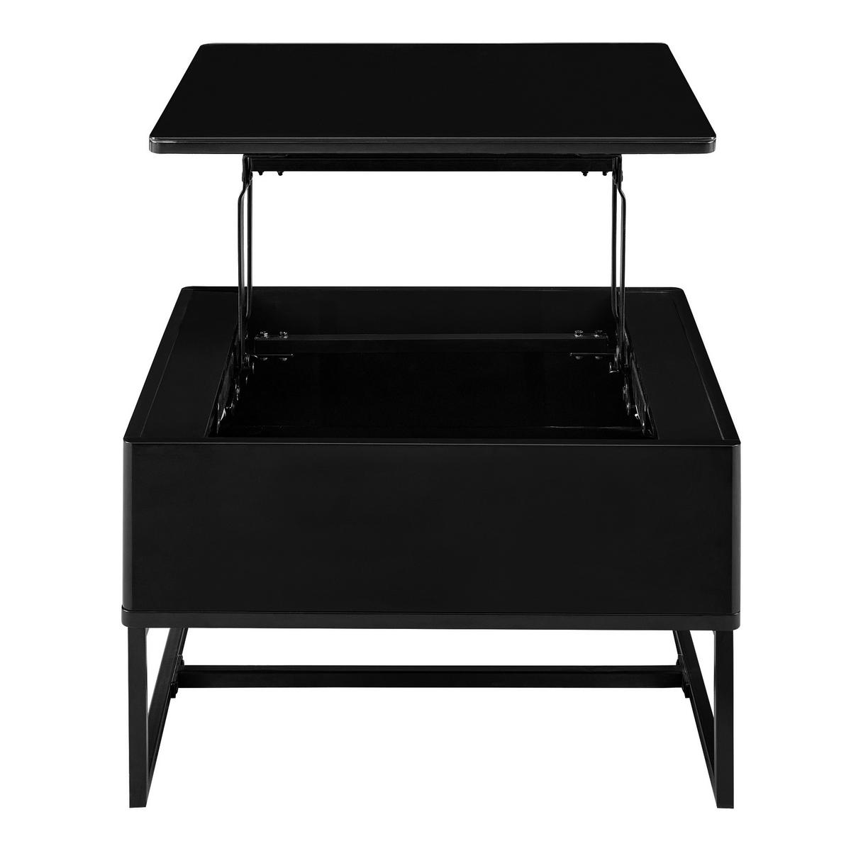 STOLIK KAWOWY WILNO - czarny, Design, metal (70/40,5-65,5/60cm) - Livetastic