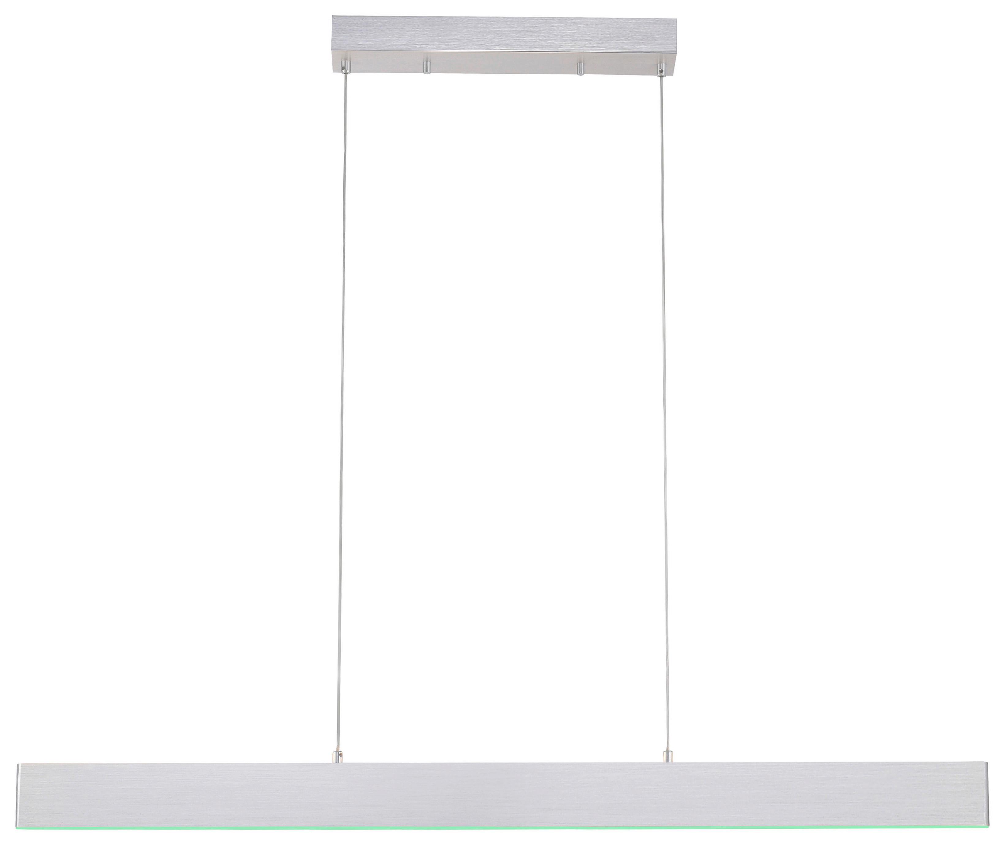 LED-Hängeleuchte Nila in Alufarben max. 28 Watt - Alufarben, MODERN, Kunststoff/Metall (121/8/120cm)