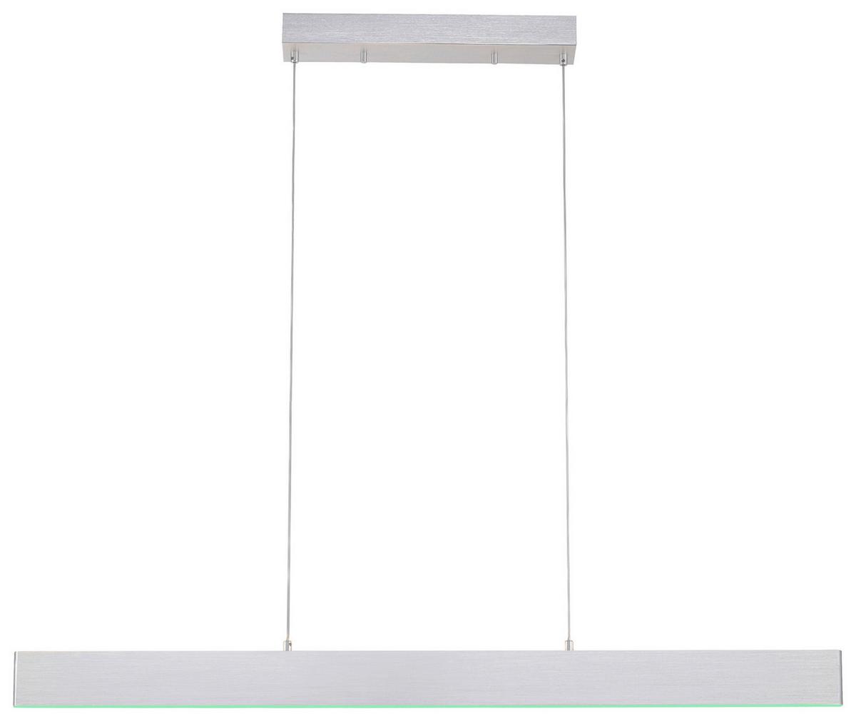 LED-Hängeleuchte Nila in Alufarben max. 28 Watt - Alufarben, MODERN, Kunststoff/Metall (121/8/120cm)