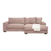 Wohnlandschaft Pedro in Rosa - Rosa, MODERN, Textil (265/180cm) - Based