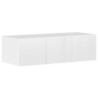 DULAP MAX - alb/alb lucios intens, Konventionell, material pe bază de lemn (136/39/54cm)