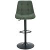 TABOURET DE BAR NINO - vert/noir, MODERN, métal/textile (46cm) - Mömax