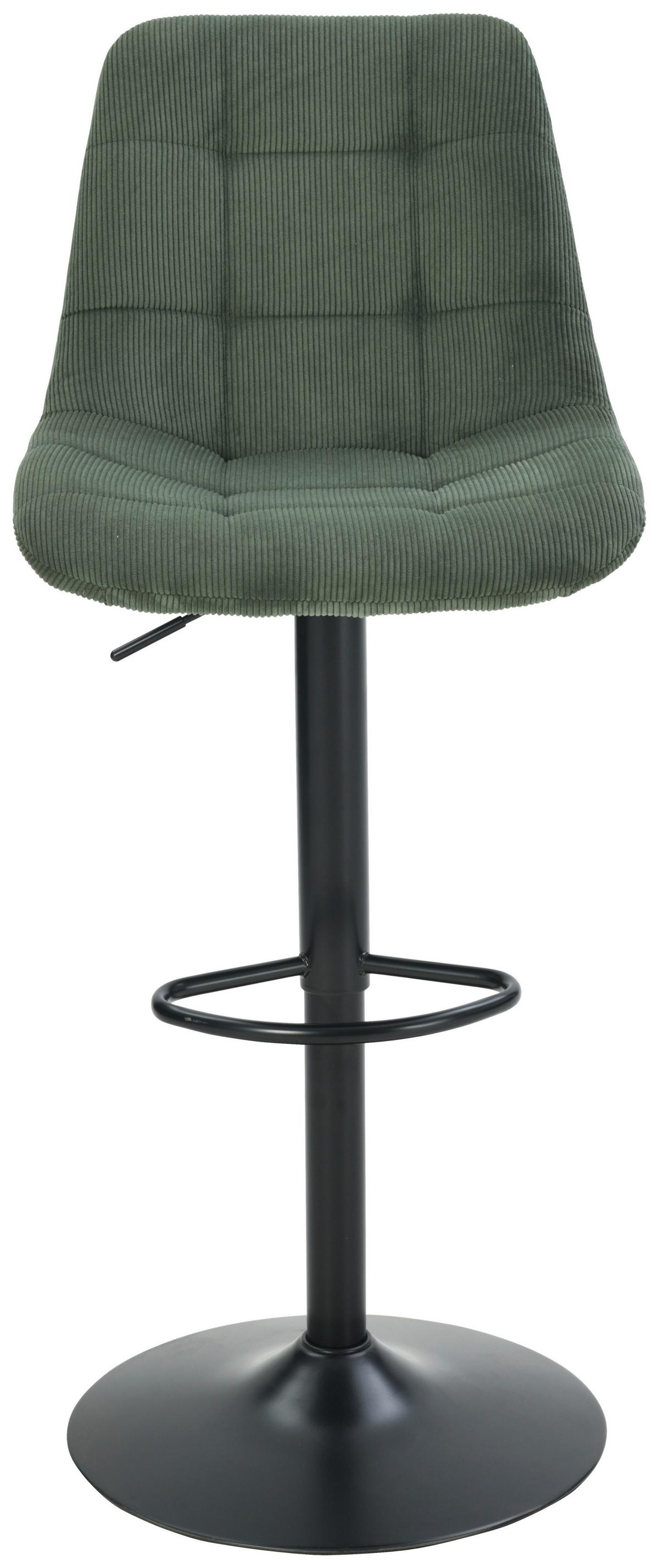 Taburet de bar NINO - verde/negru, Modern, lemn/metal (46/116/96/53cm) - Based
