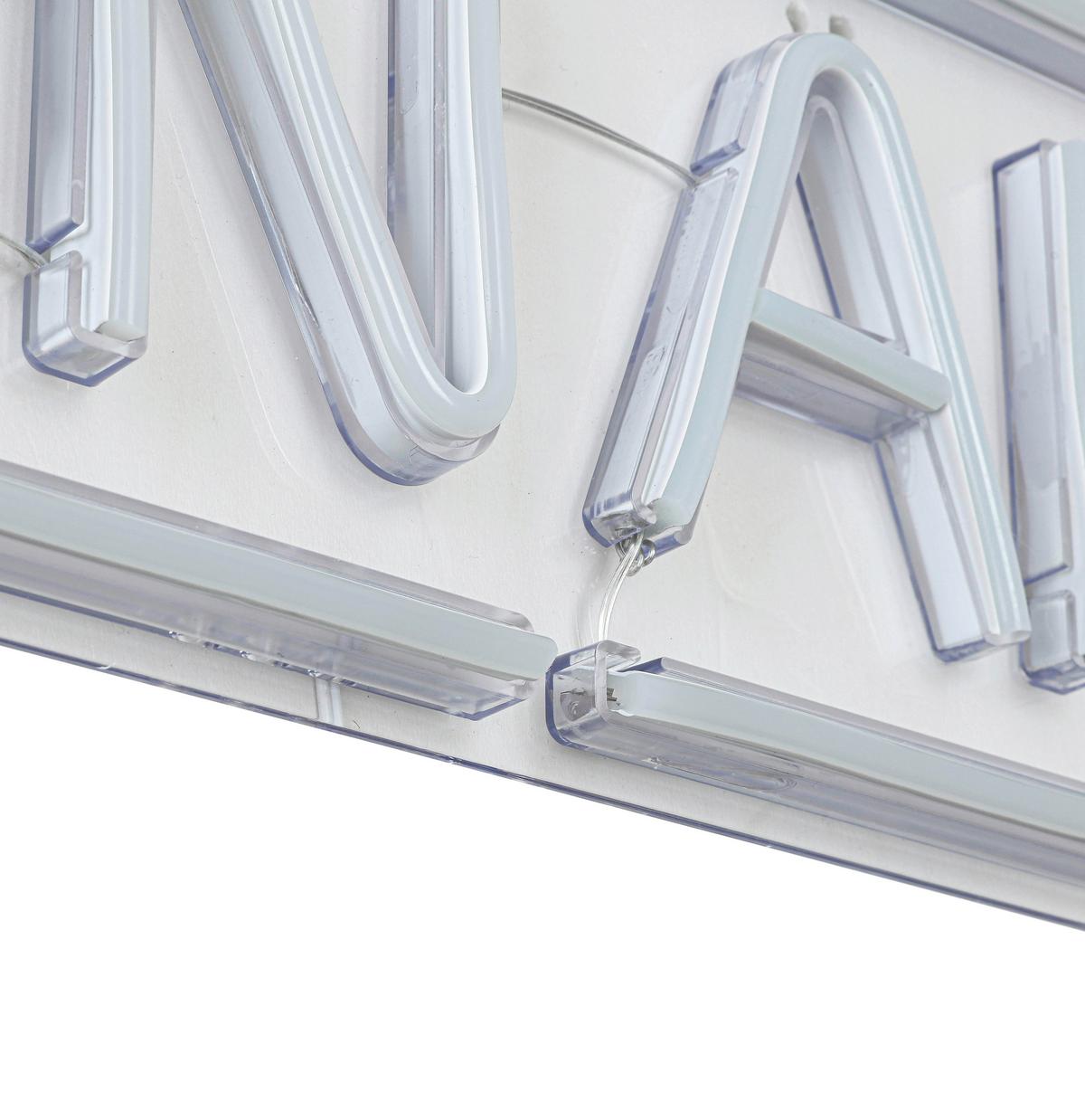 Lampă LED decorativă Oni - alb/transparent, Modern, plastic (40/15/1,30cm) - Mömax