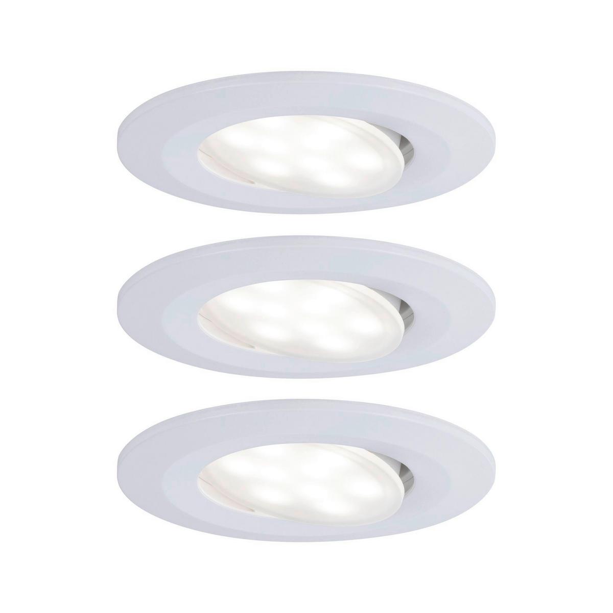 LED-Deckenleuchte Calla IP65 max. 3x 6,5 Watt, 3-teilig - Weiß, Basics, Kunststoff (9cm) - Paulmann