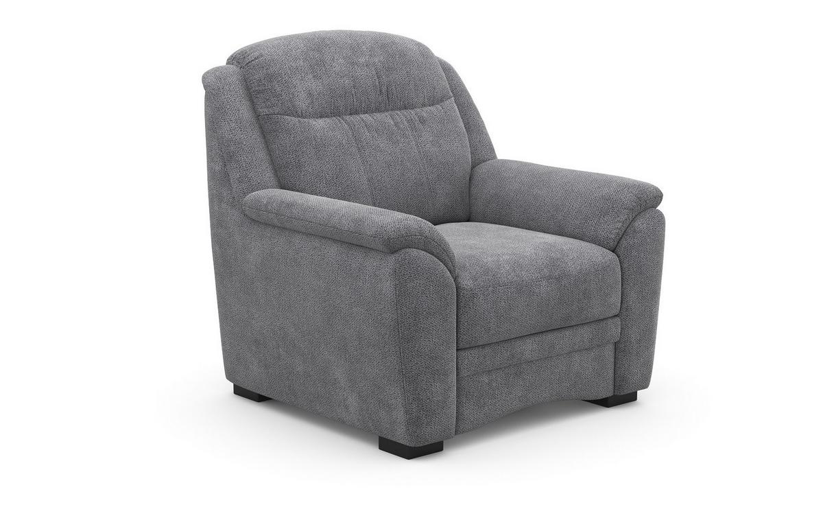 Fotel Bruno - szürke, Modern, textil (101/99/99cm)