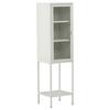 VITRINE MISHA - Weiß, Design, Metall (40,5/150/35cm) - Livetastic