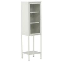 VITRINE MISHA - Weiß, Design, Metall (40,5/150/35cm) - Livetastic