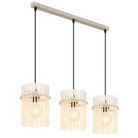 Lampă suspendată Gorley - nisipiu/negru, plastic/sticlă (80/20/140cm)