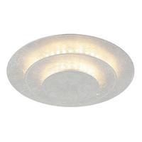Led Stropna Svjetiljka Heda - srebrne boje, Design, metal (18/7cm) - Globo