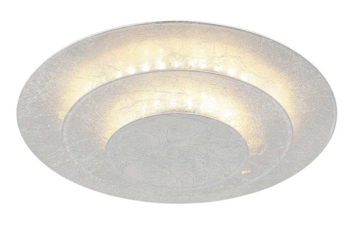 Led Stropna Svjetiljka Heda - srebrne boje, Design, metal (18/7cm) - Globo