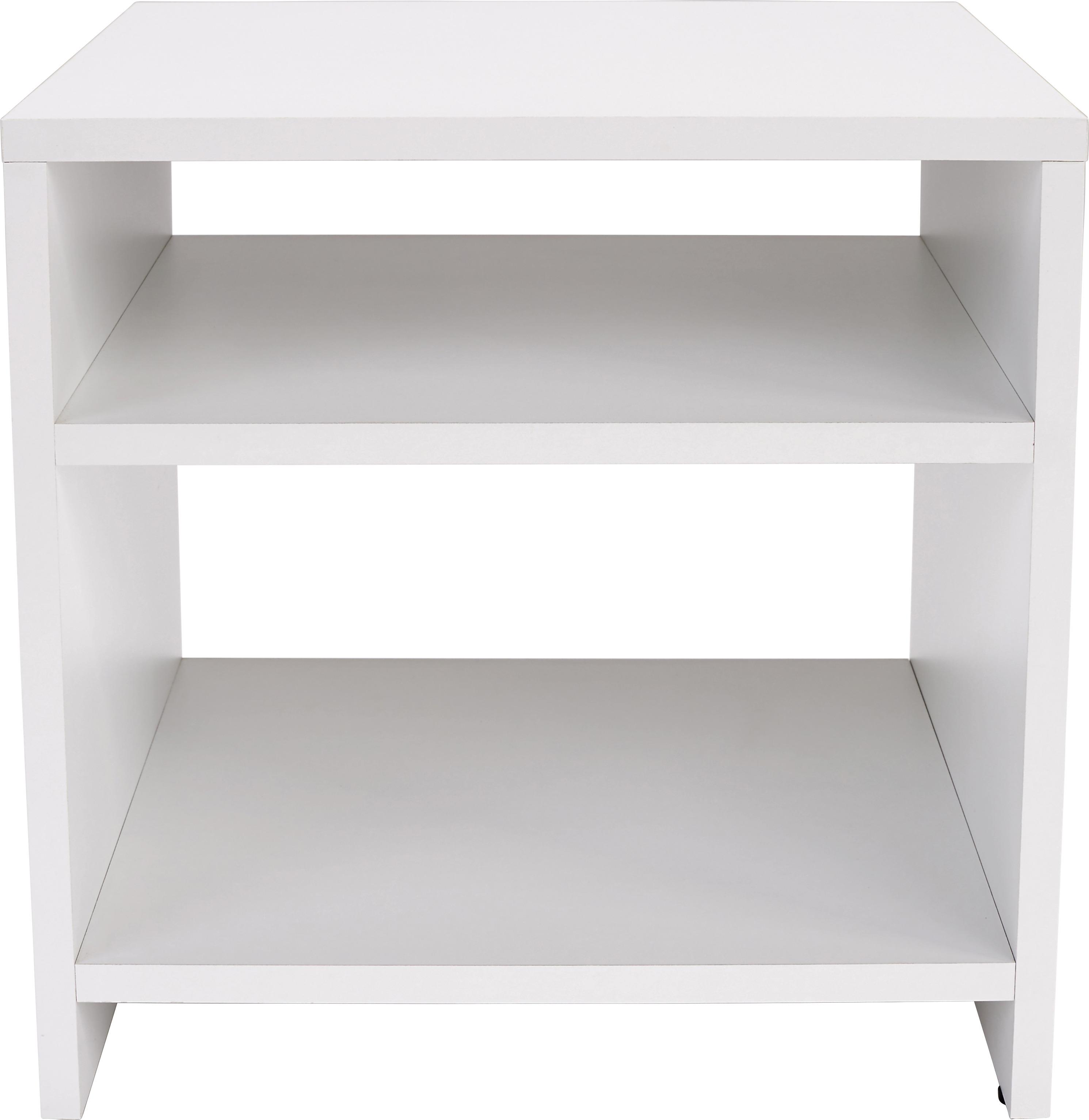 Masă auxiliară Luca - alb, Modern, material pe bază de lemn (40/40/37cm) - Based