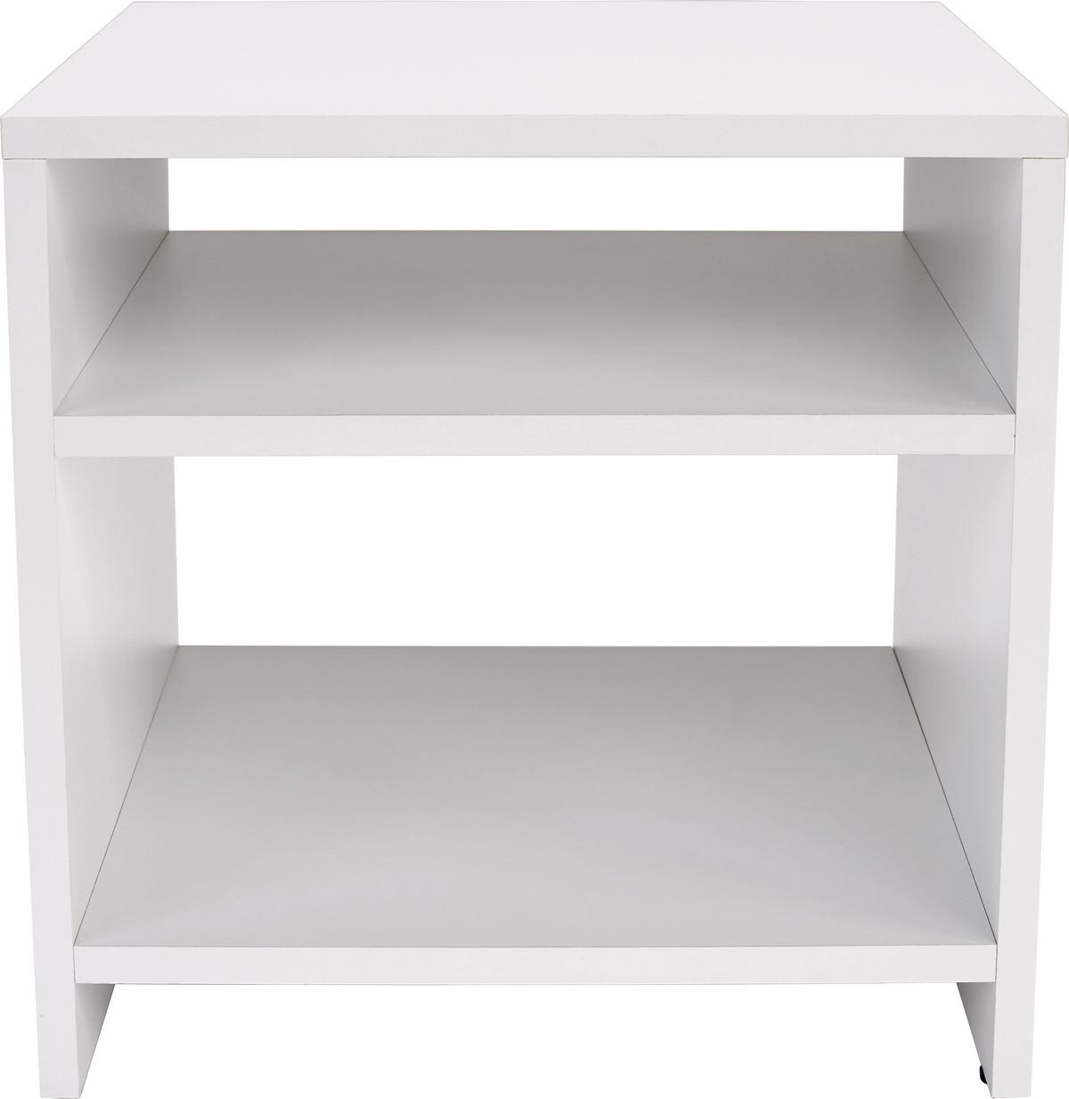 Masă auxiliară Luca - alb, Modern, material pe bază de lemn (40/40/37cm) - Based