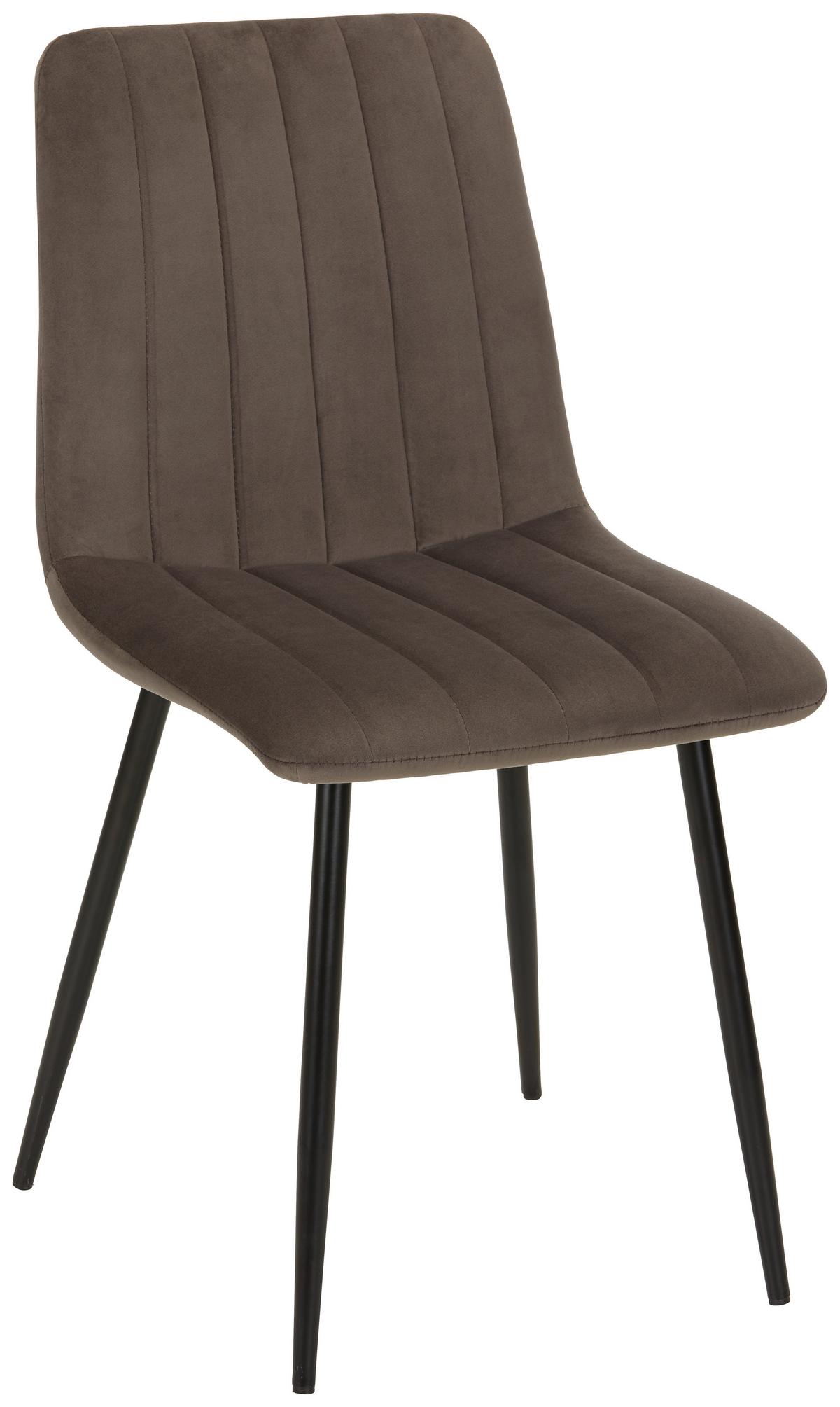 Stolica Lisa - siva/antracit, Lifestyle, metal/tekstil (45/88/56cm) - Mömax