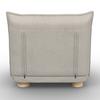 BÄDDFÅTÖLJ BELLA - beige/naturfärgad, Modern, metall/trä (85/76/84cm) - Bessagi Home