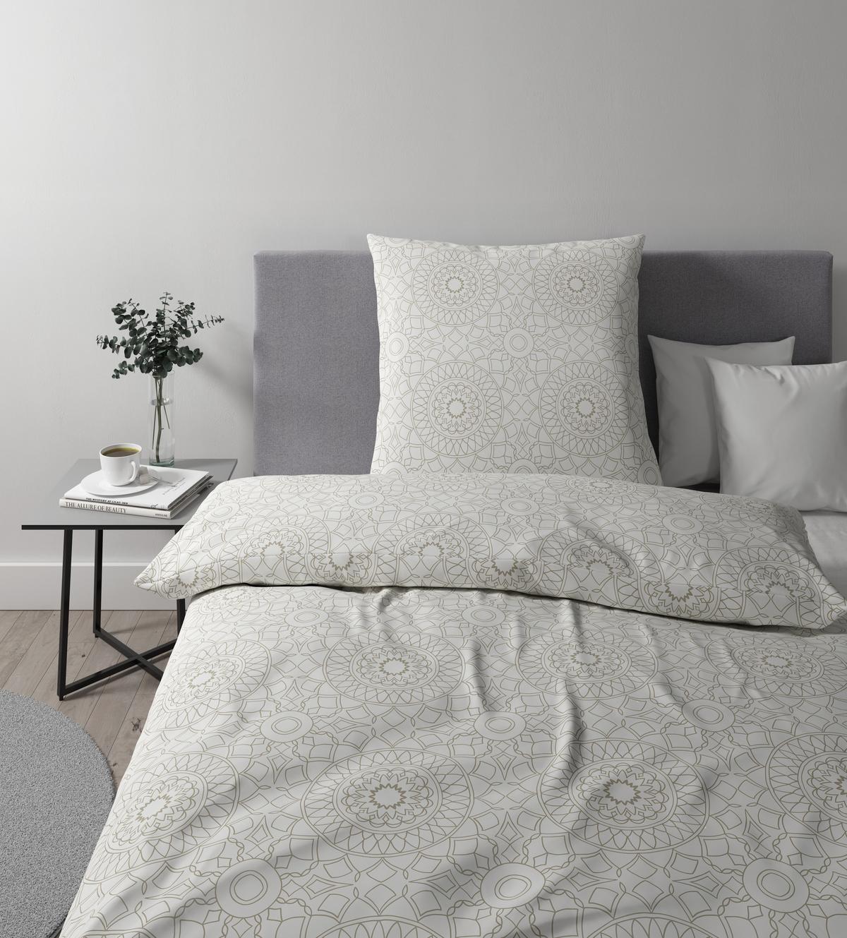 Bettwäsche Elisa in Beige ca. 135x200cm - Beige, MODERN, Textil (135/200cm) - Premium Living