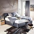 Postelja Boxspring Starline - antracit, leseni material/tekstil (120/200cm) - Premium Living Postelja Boxspring Starline - antracit, leseni material/tekstil (120/200cm) - Premium Living
