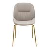 STOL AZRA - beige/guldfärgad, Trend, metall/trä (48/85/61cm) - Mömax
