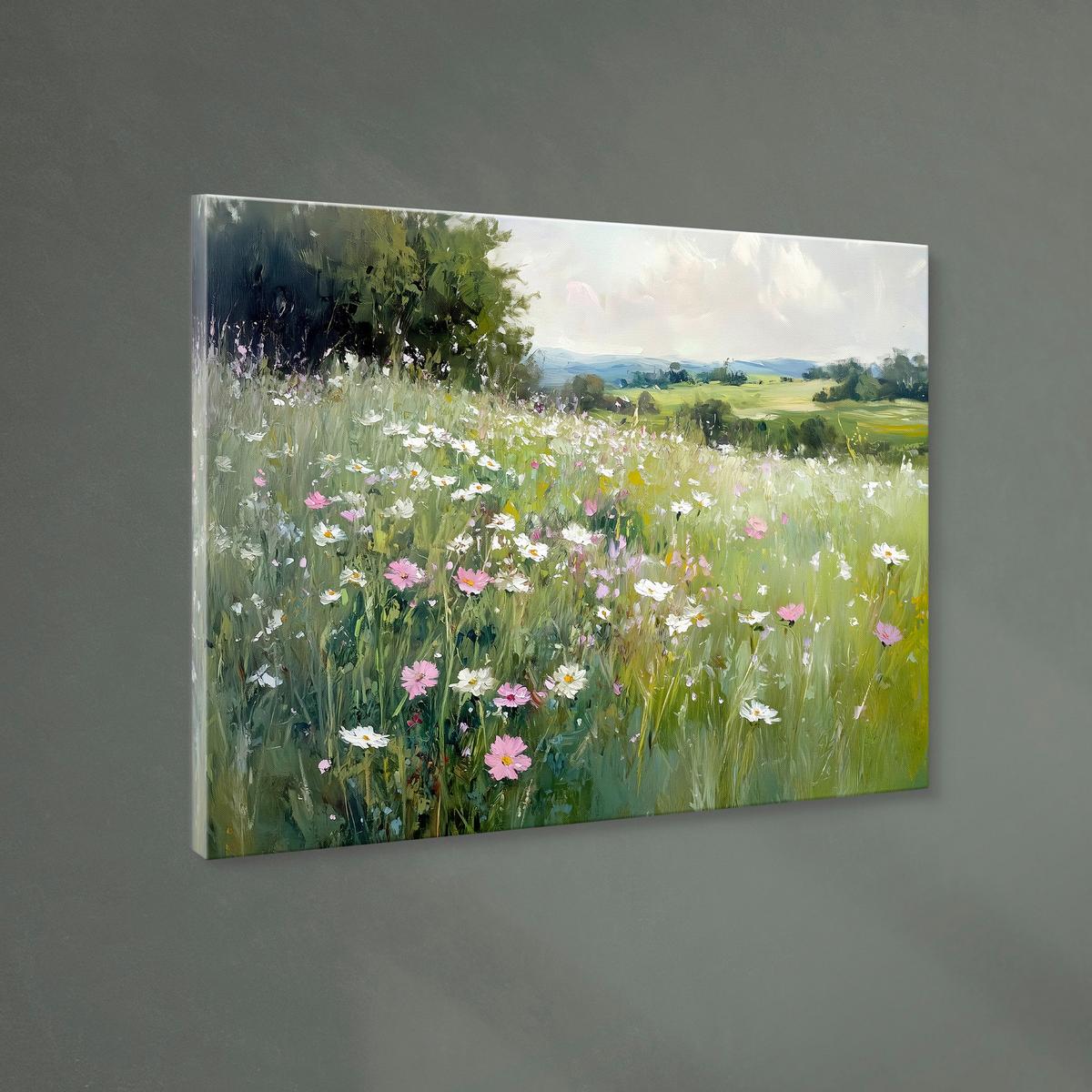 Leinwandbild CA Multicolor - Multicolor, Basics, Holz/Textil (85/113cm)