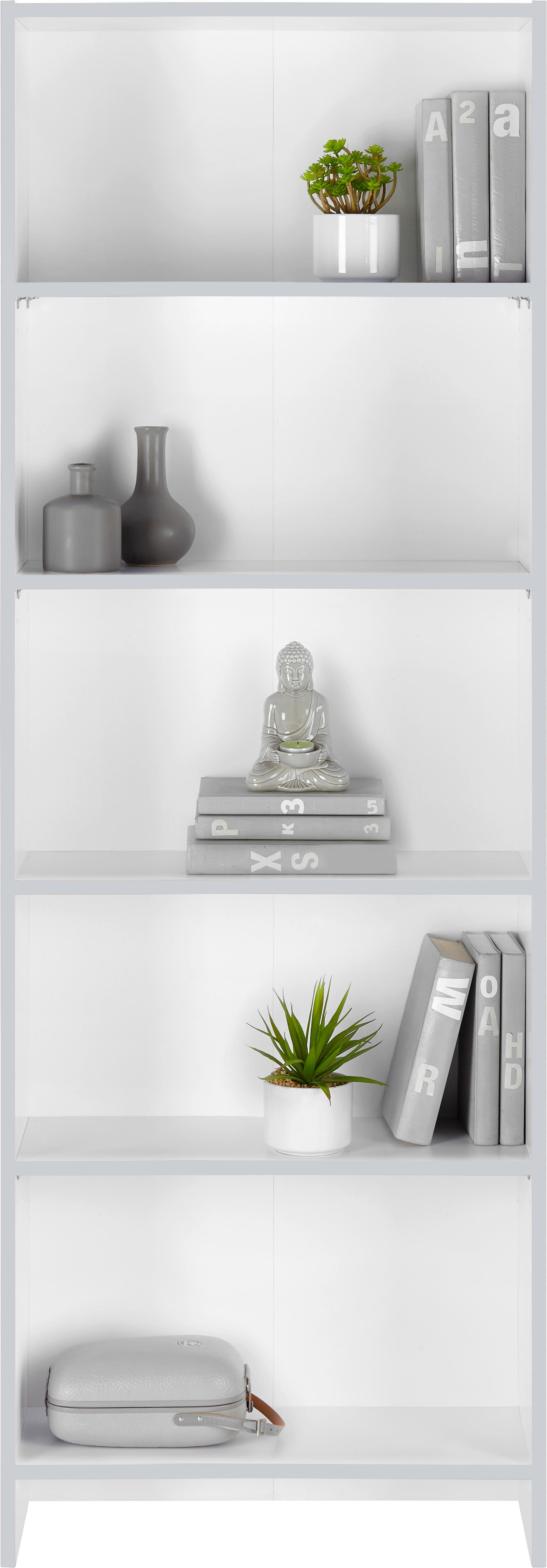 HYLLA KILL BILL III -BASED- - vit, Modern, trämaterial (60/175/24cm) - Based