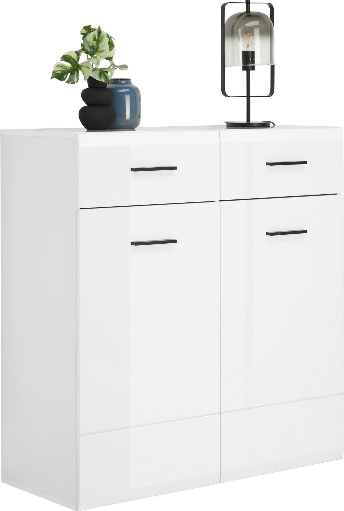 Omara Za Čevlje Avanti, Bela - bela/visoki sijaj, Basics, umetna masa/leseni material (100/104/42cm) - Hom`in