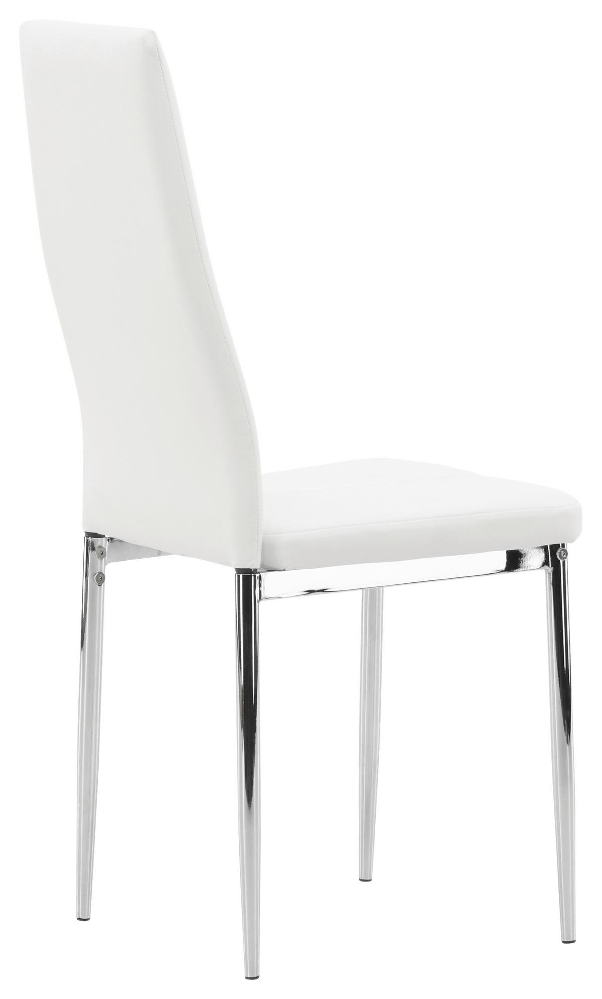 STUHL-SET PASTILL - Silberfarben/Weiß, Design, Kunststoff/Textil (42/99/45cm) - Livetastic