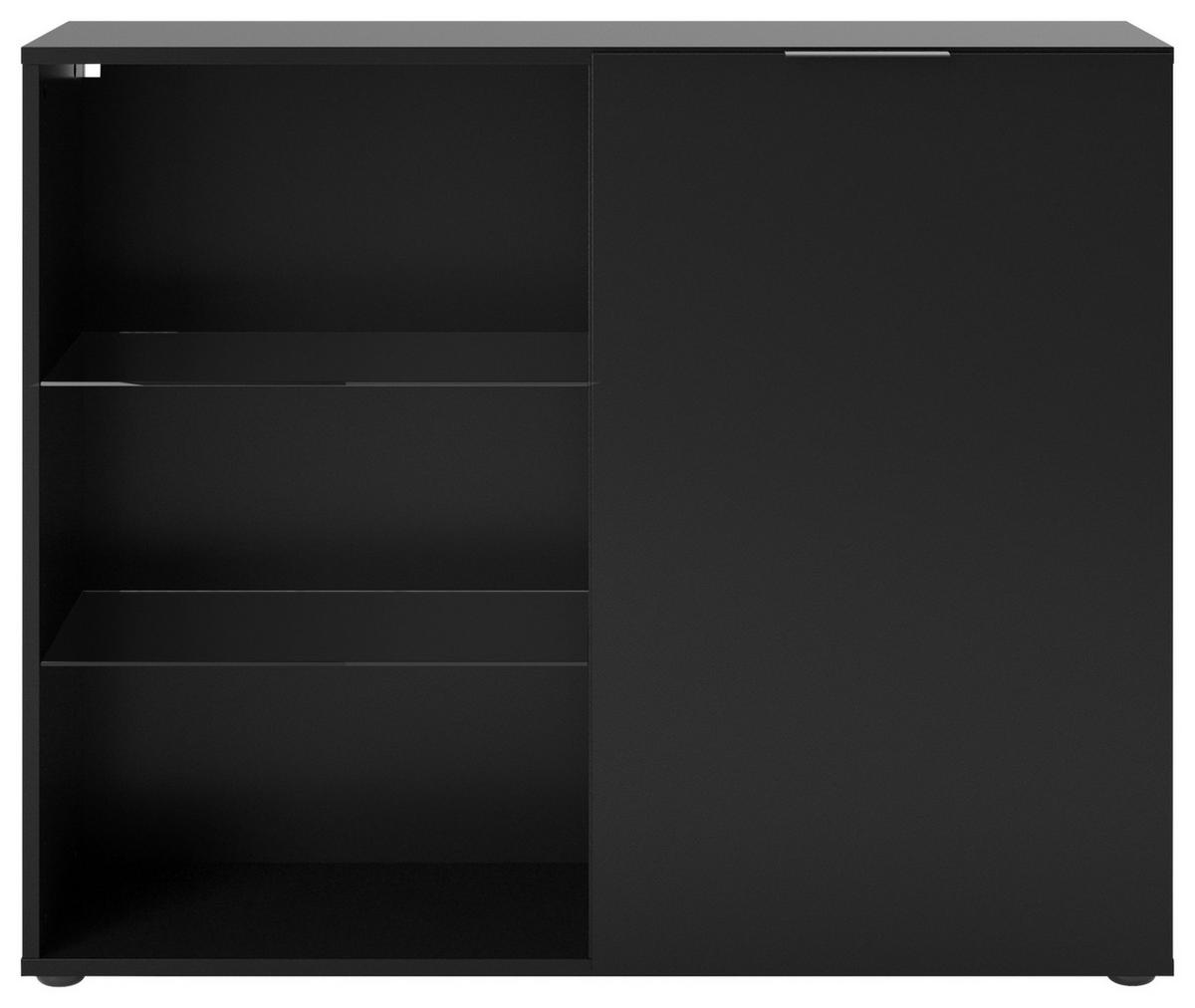 WITRYNA DARK 3 - czarny, Konventionell, materiał drewnopochodny/tworzywo sztuczne (100/81/32cm) - MID.YOU