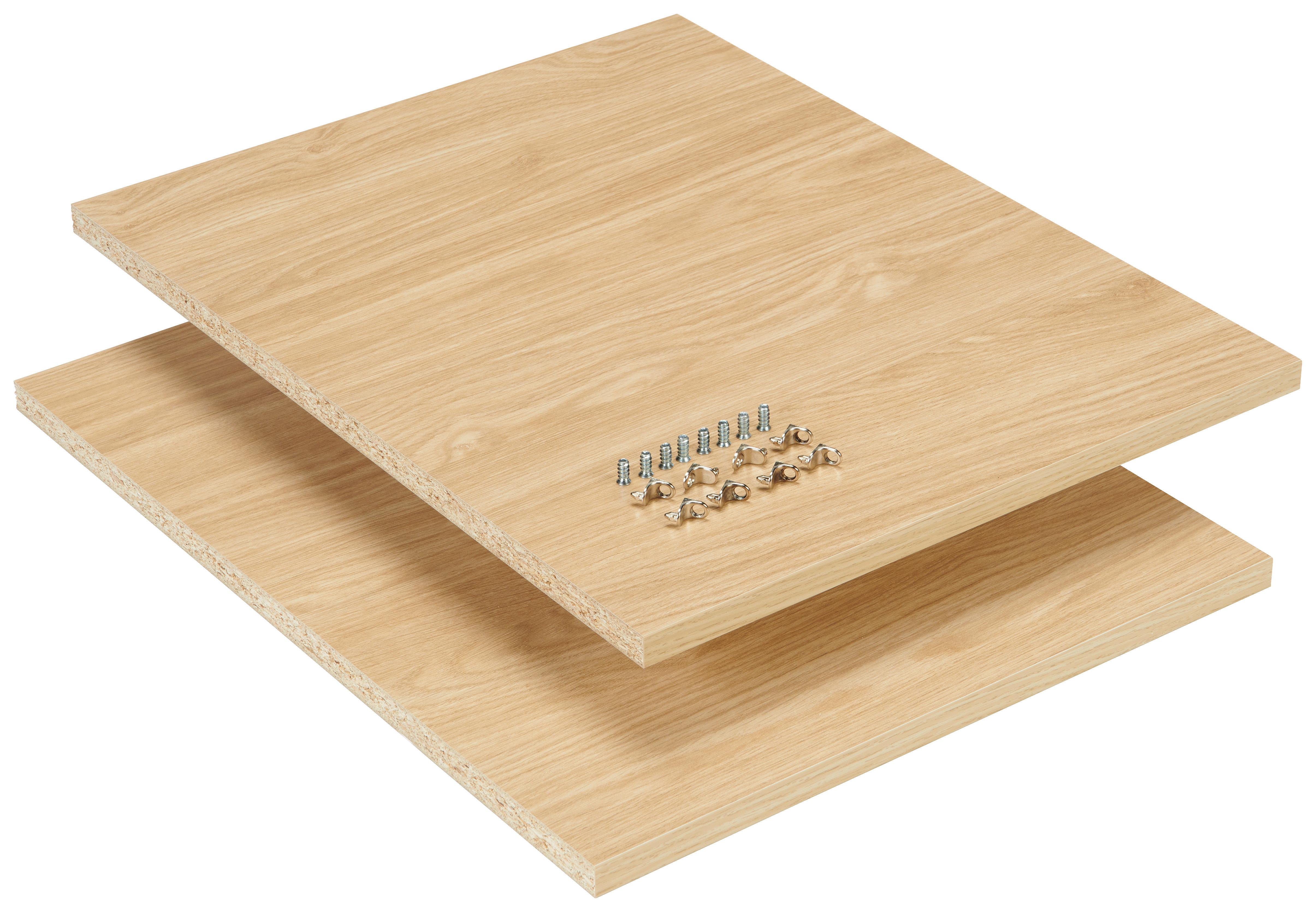 Einlegebodenset in Eichefarben - Eichefarben, MODERN, Holzwerkstoff (42,4/1,8/55,1cm) - Based