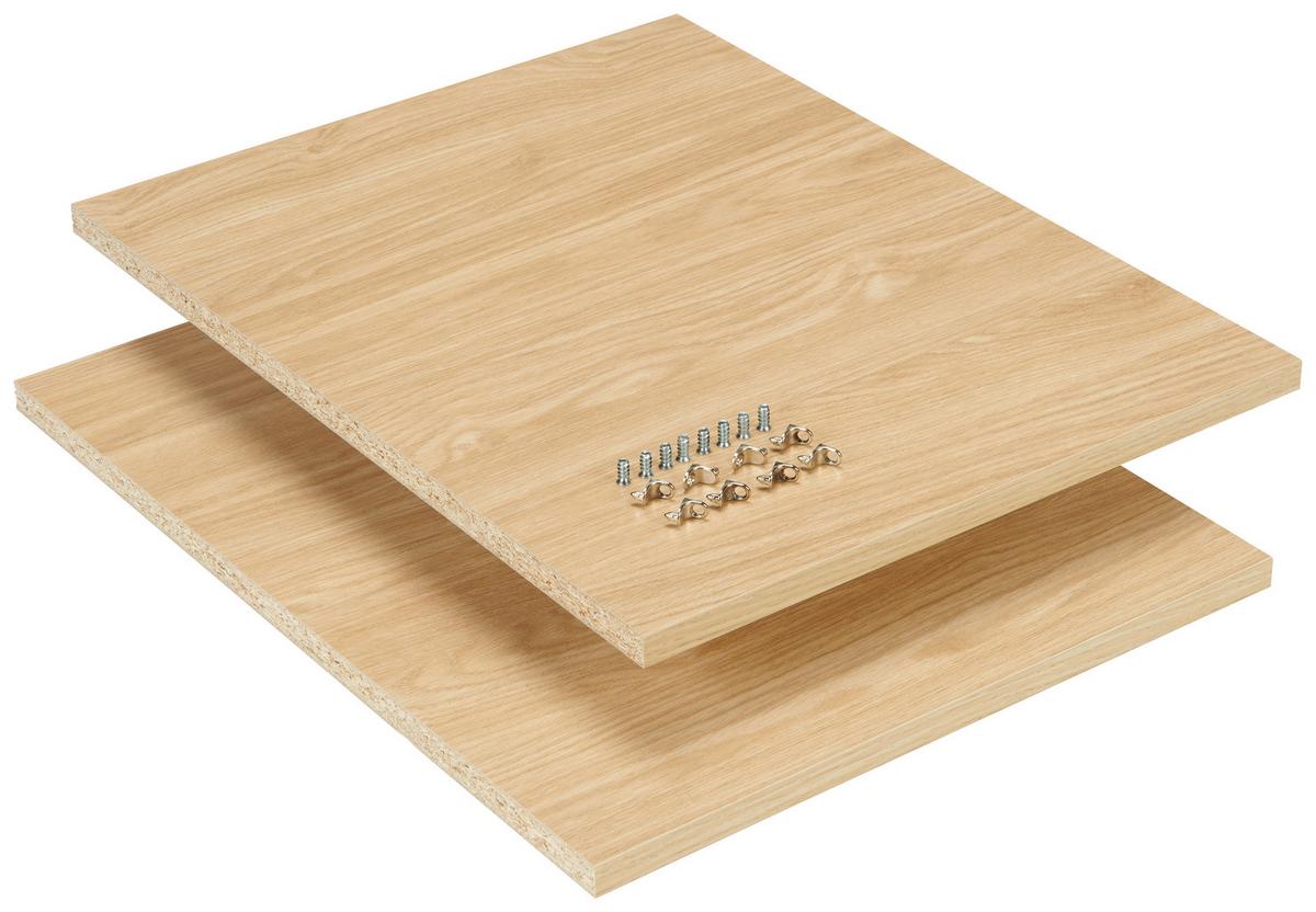 Belső Polc Szett Unit - tölgyfa színű, Modern, faalapú anyag (42,4/1,8/55,1cm) - Based